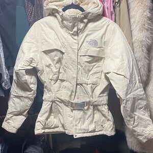 The North Face Women's Cream Ski Jacket Goose Down